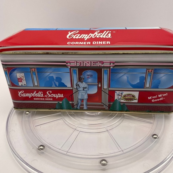Campbell's Corner Diner Soup Tin Collectible Advertising‎ Storage - Picture 4 of 7